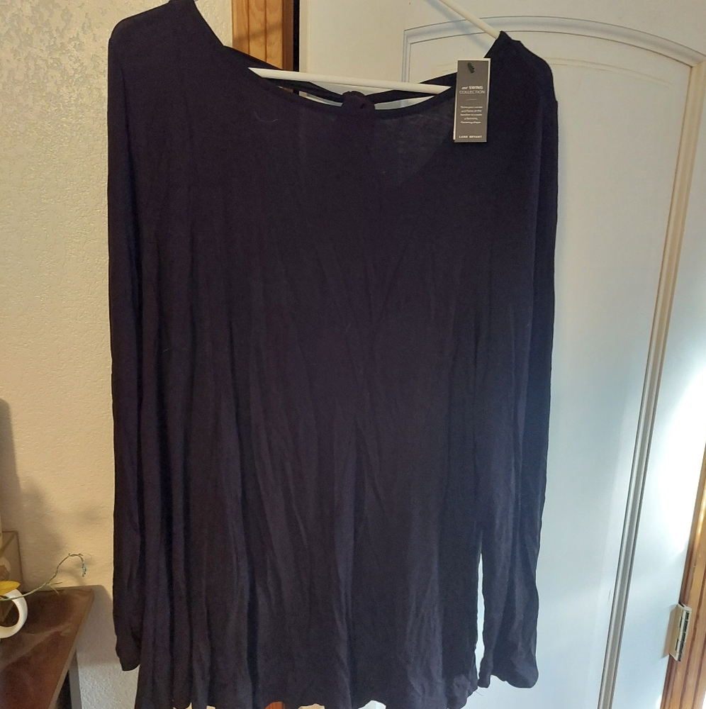 Lane Bryant Black Dress Shirt